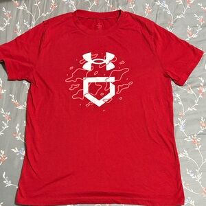 Under Armour Kids Red Short Sleeve Tee
